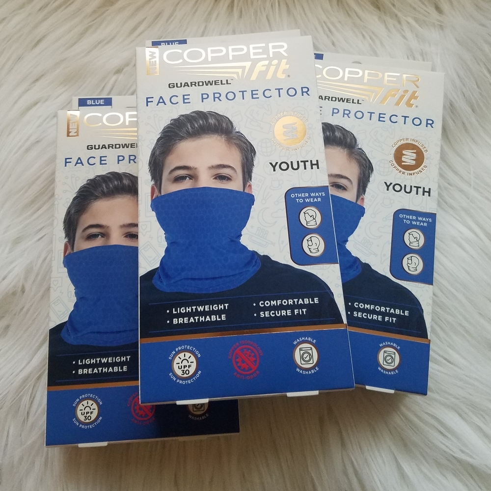 🆕️Coopper Fit Face Mask Protector 3 Pieces AGES8+